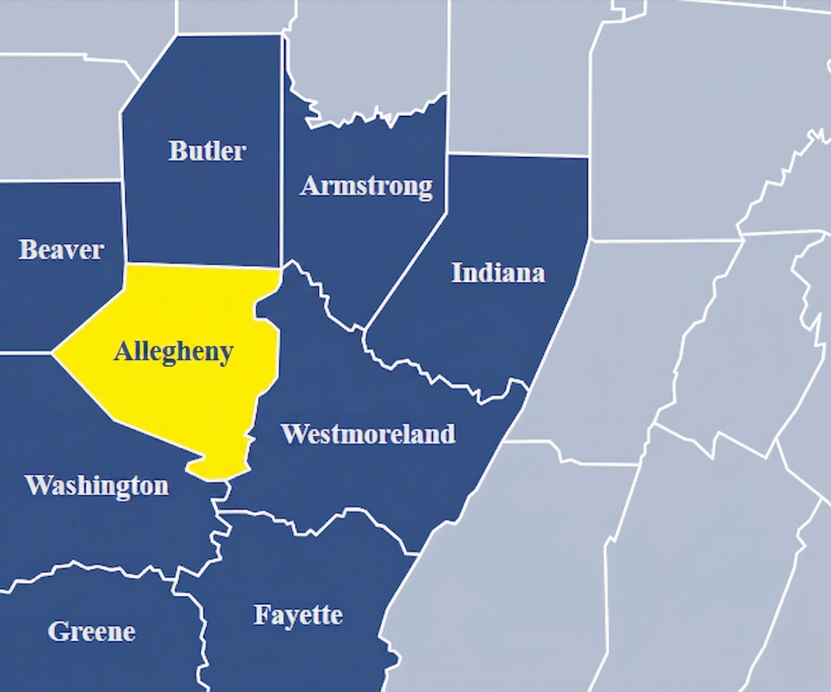 Counties served in Southwest Pennsylvania