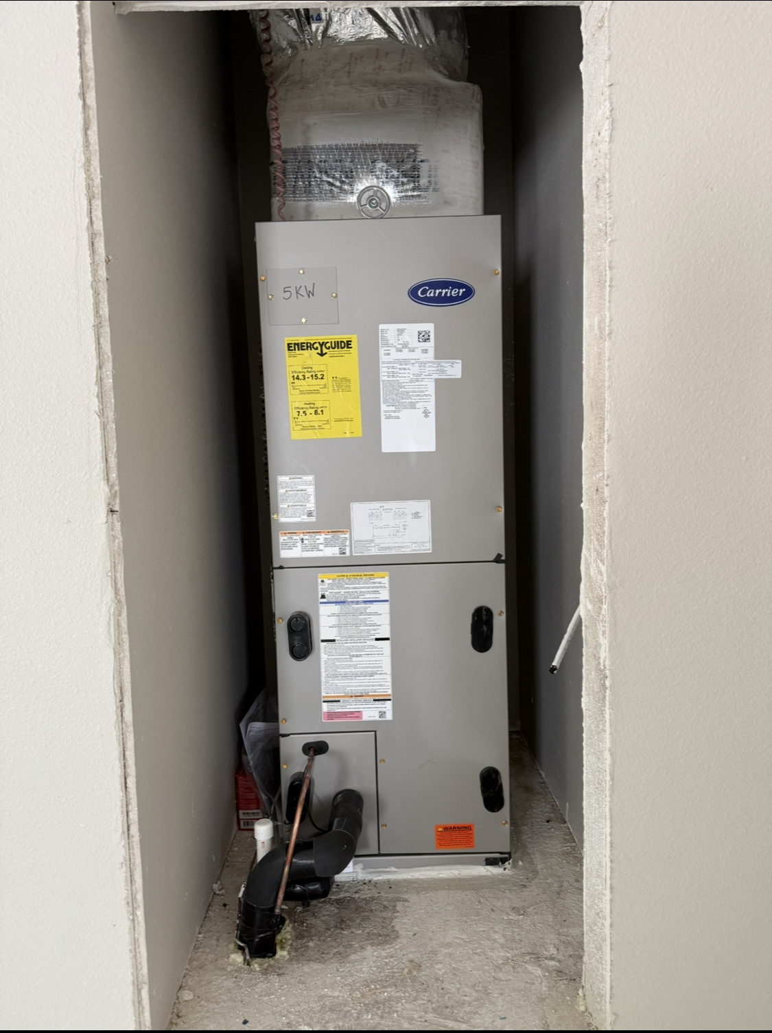 Carrier Air Handler Installation