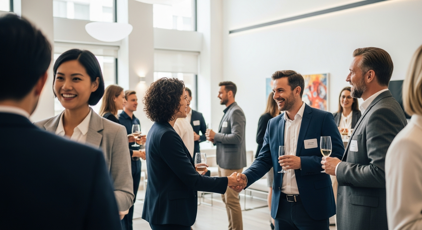 Professionals networking