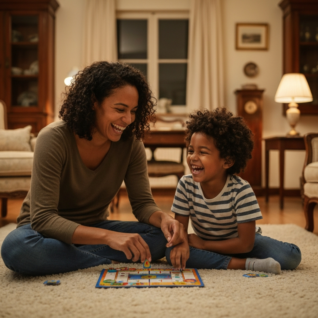 Parent and teen connecting