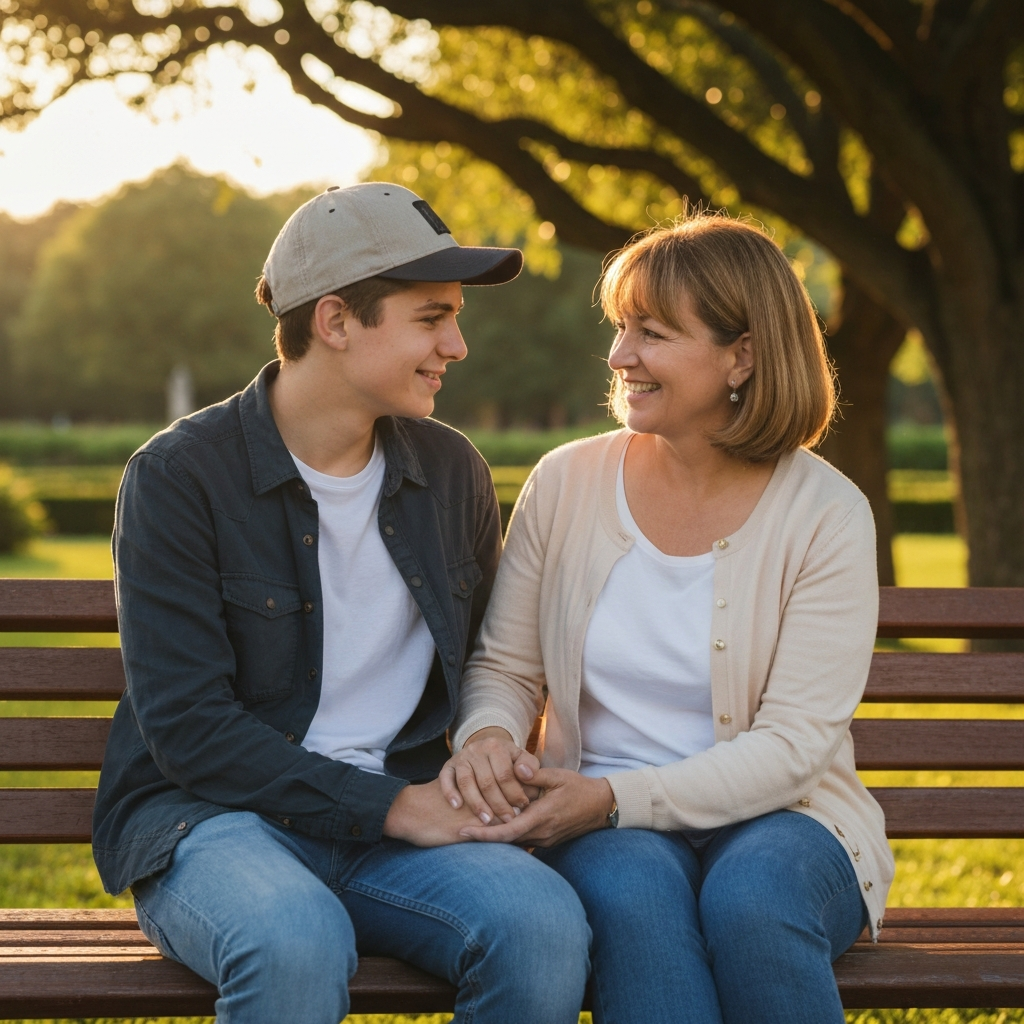 Happy family connection