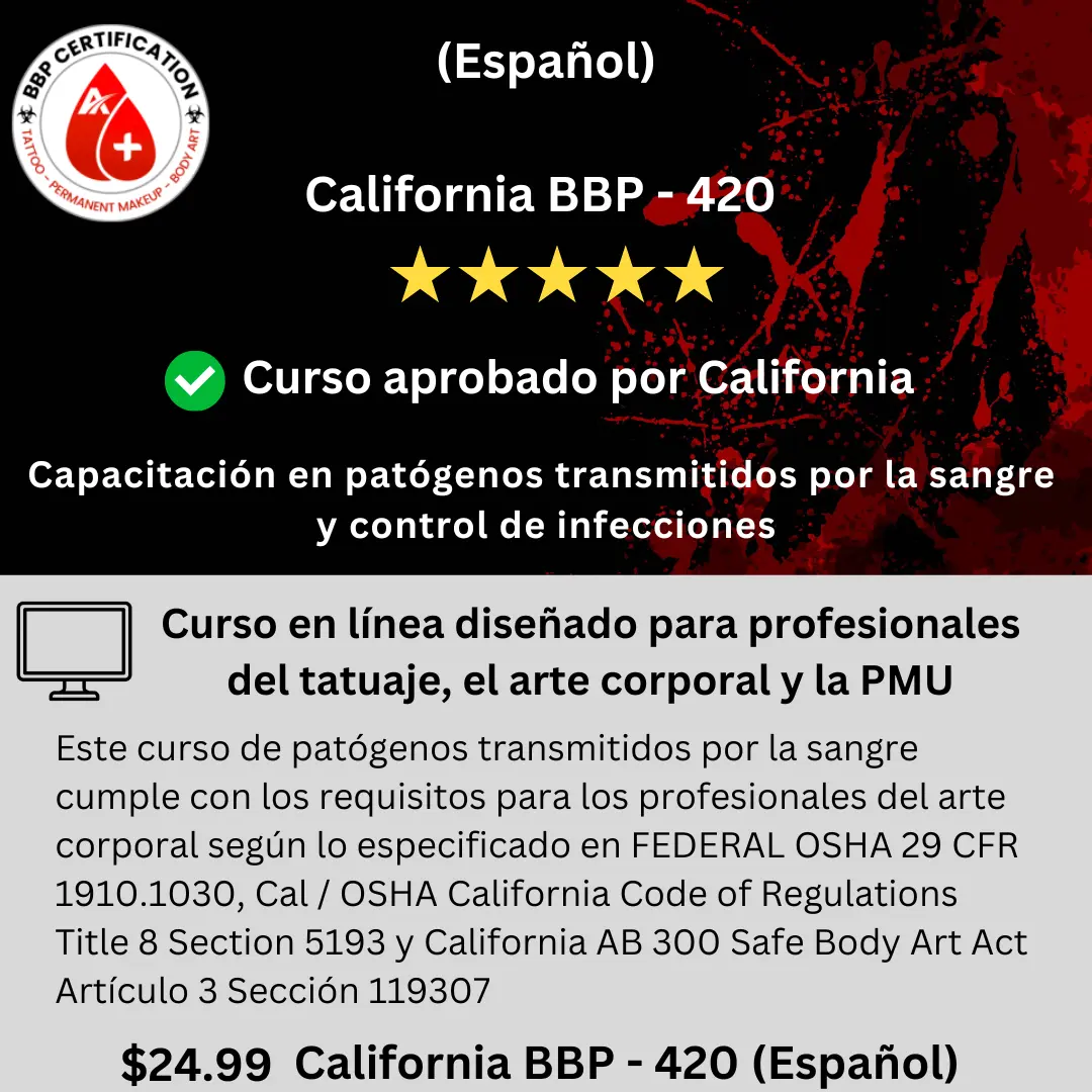 California BBP - 420 Course (Español)