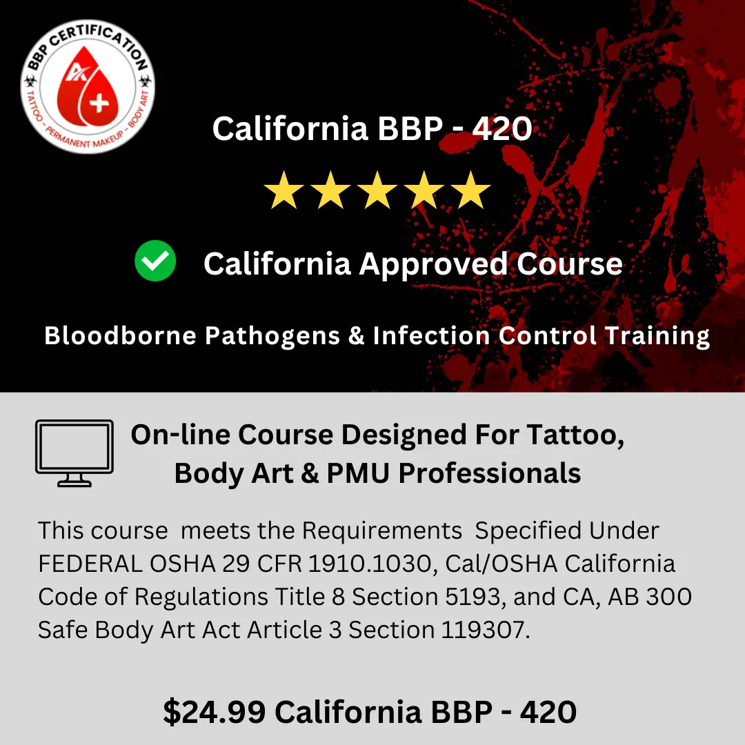 California BBP - 420 Course