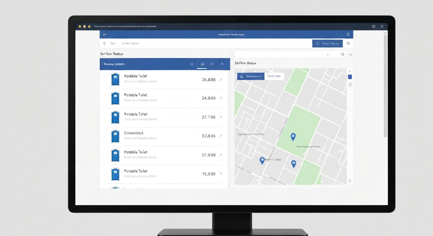 Portable Toilet Asset Tracking Map