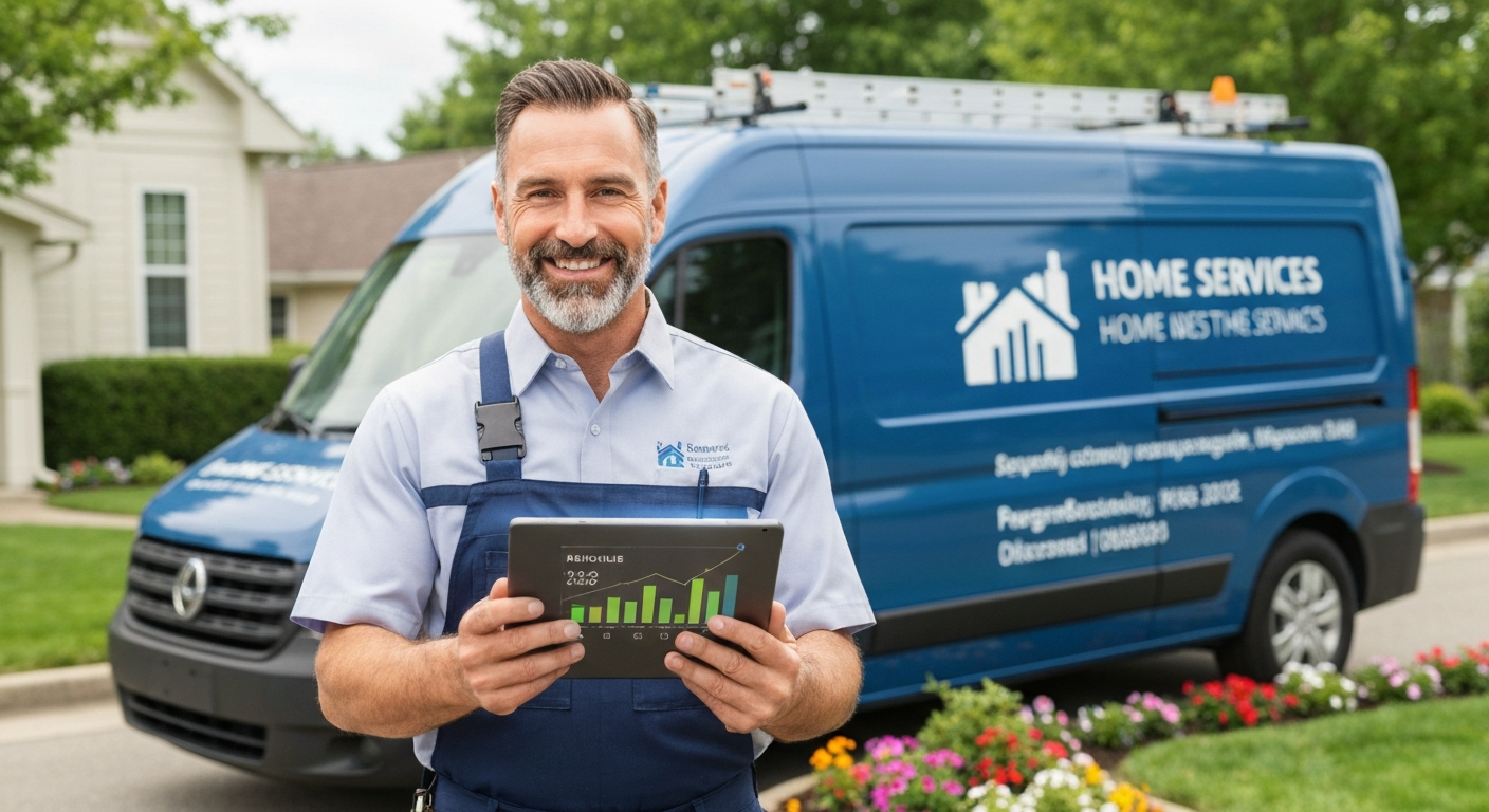 Confident business owner looking at revenue growth