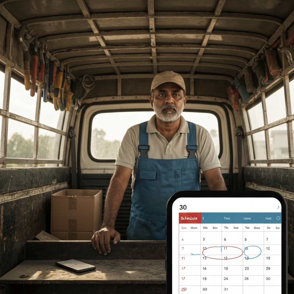 Contractor with empty schedule
