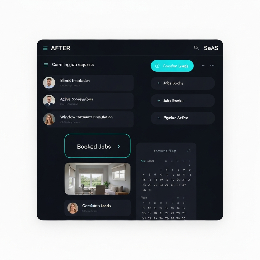 Window Treatment Contractor Growth System UI