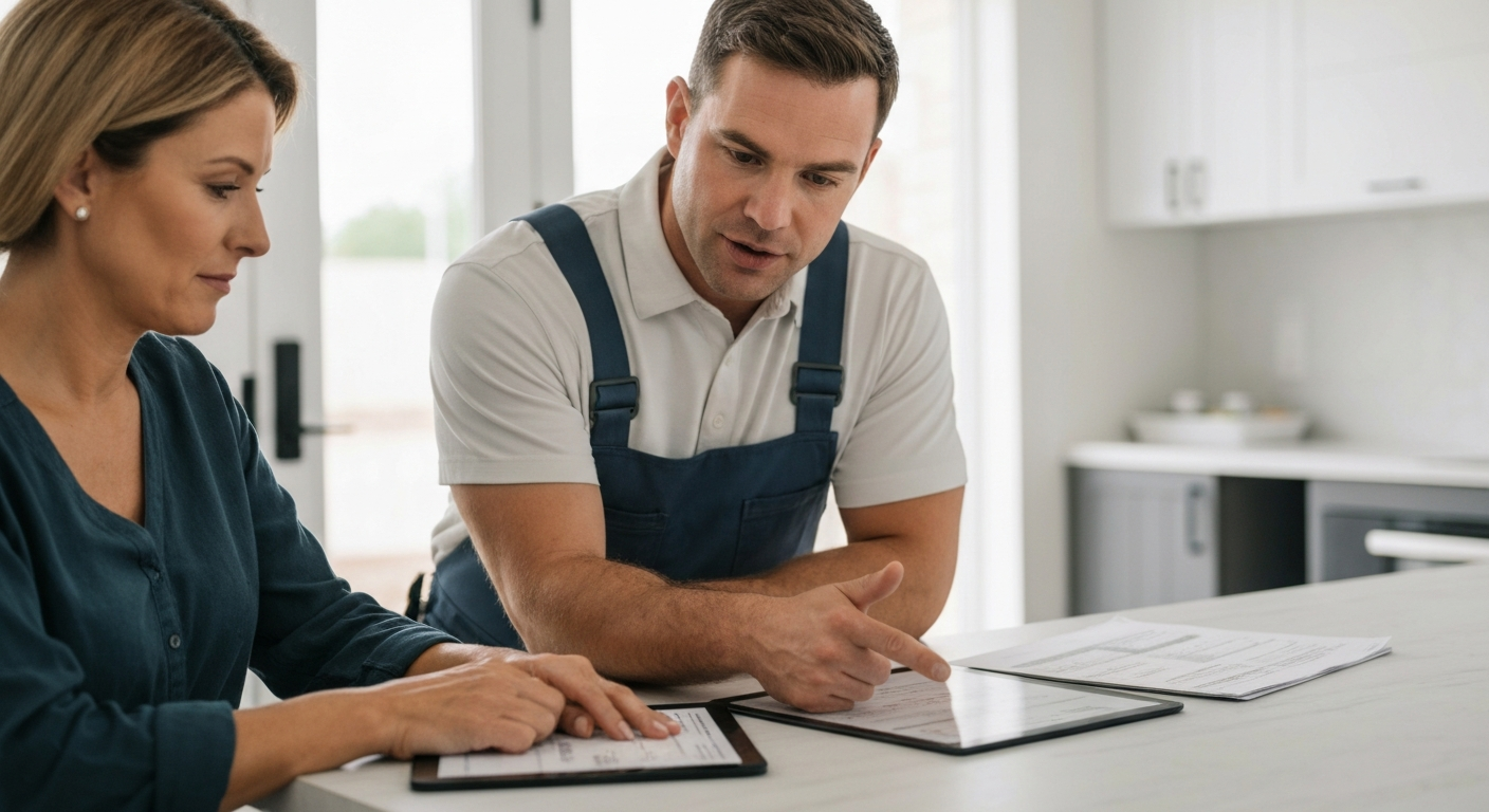 Contractor rebuilding trust with a homeowner
