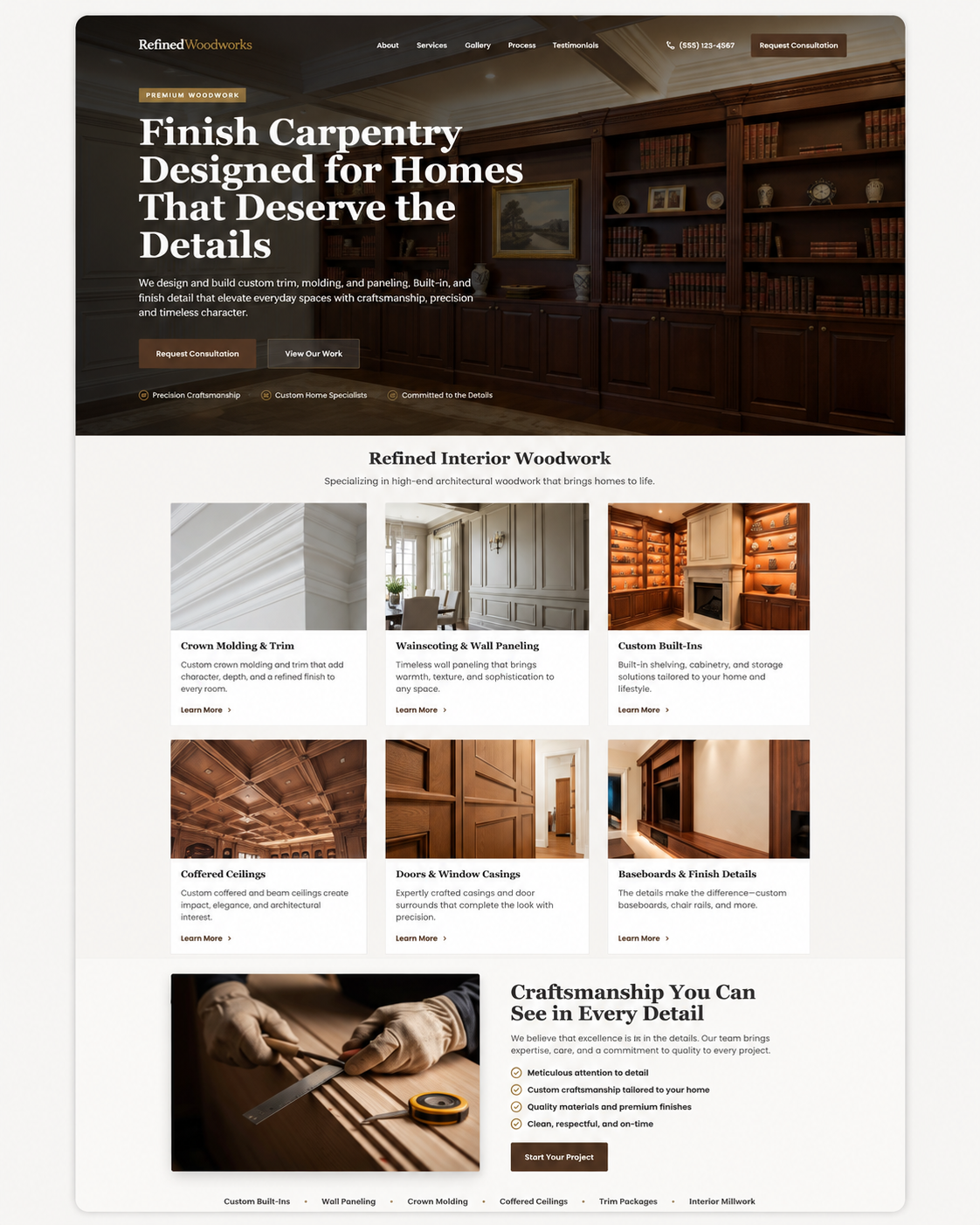 Refined Woodworks - Finish Carpentry & Custom Woodwork