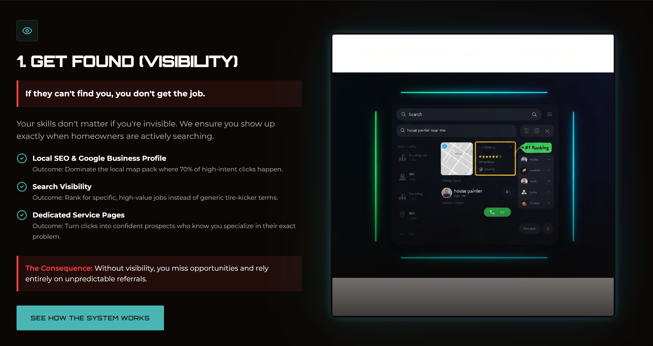 Contractor Visibility System Working UI