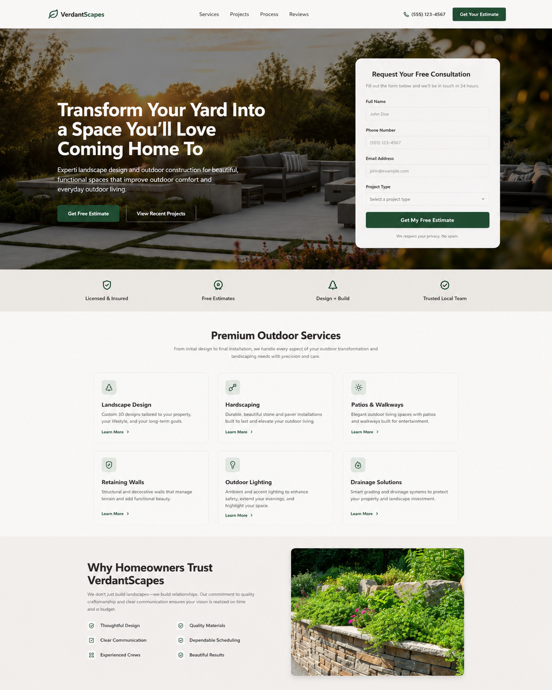 Premium Landscaping & Outdoor Construction - Landscaping & Outdoor Construction