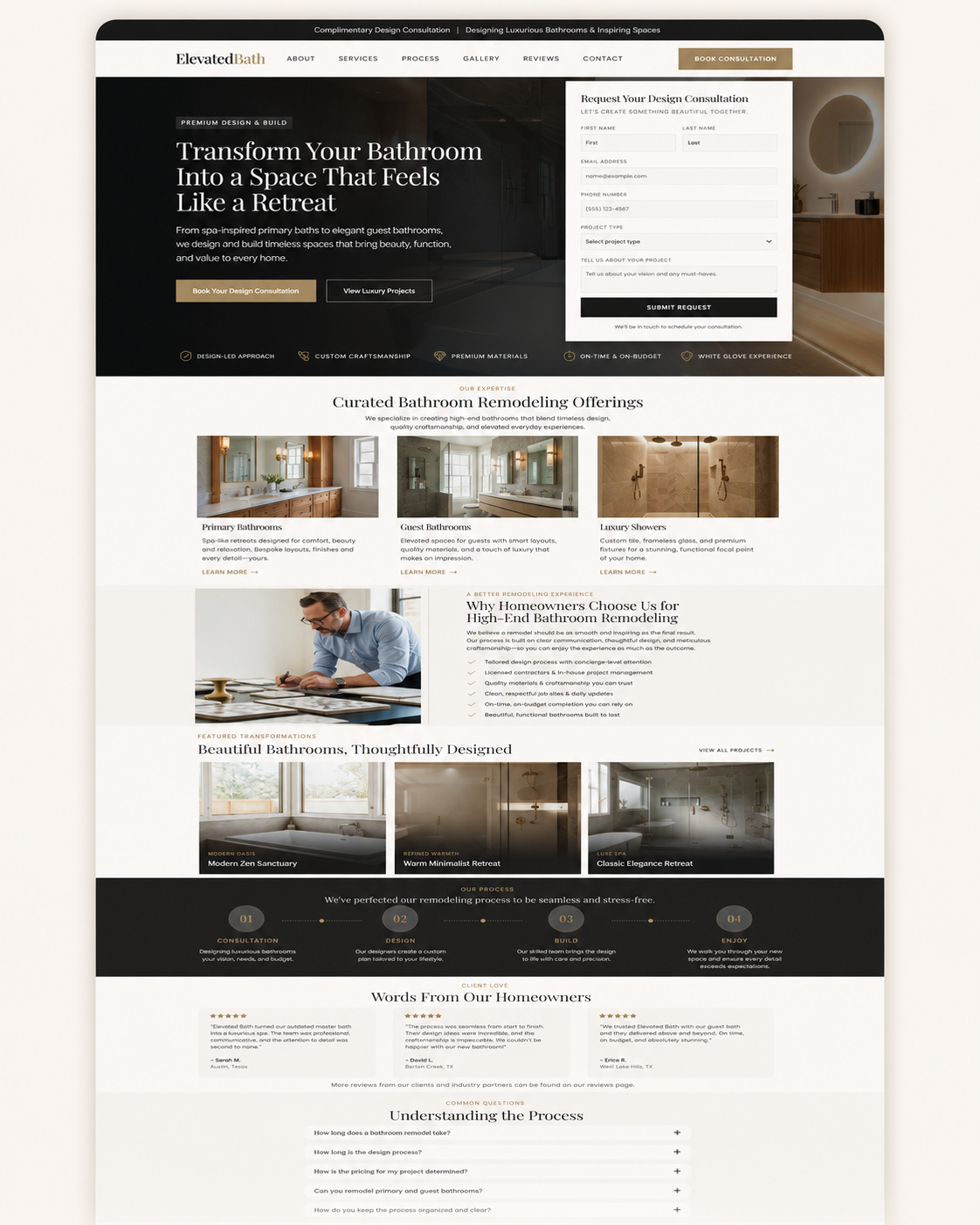 Elevated Bath - Luxury Bathroom Remodeling