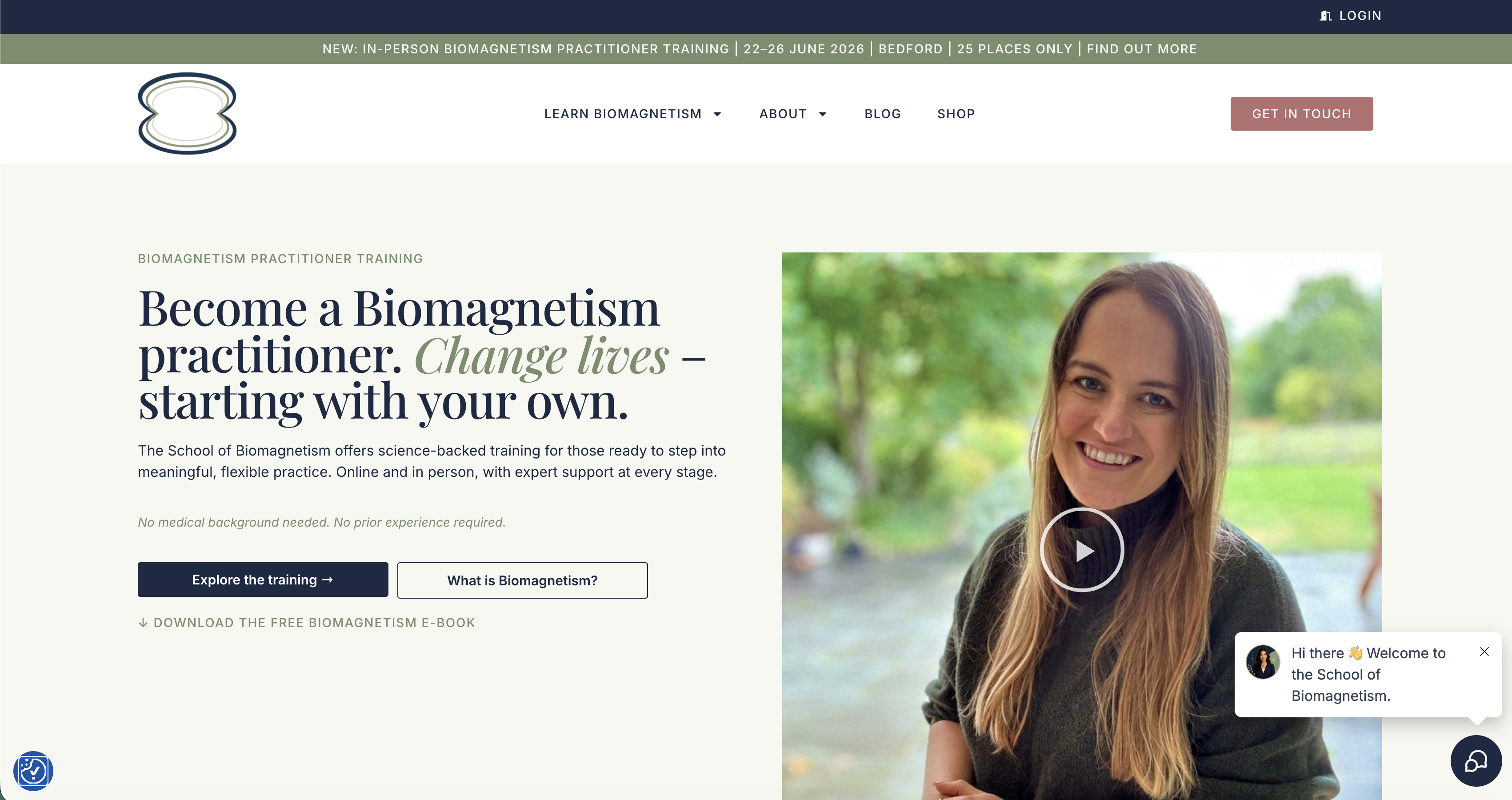 School of Biomagnetism Website Preview