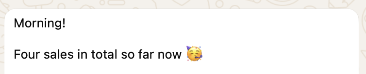 Client Result - Four Sales