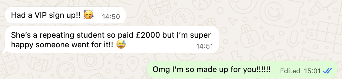 Client Result - VIP Sign Up