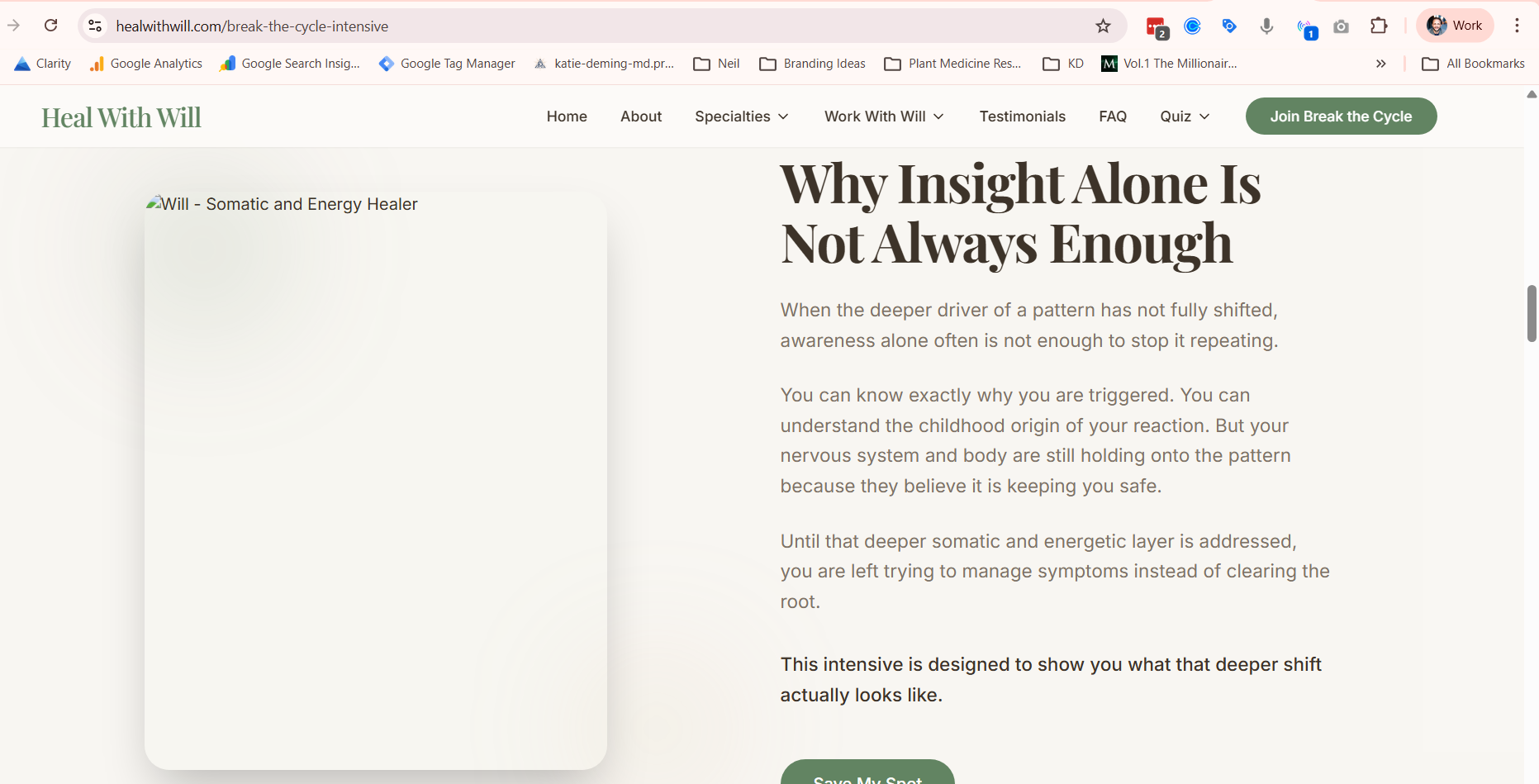 Will - Private Healing