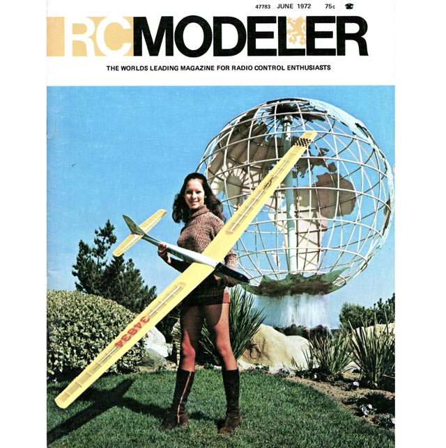 RC modeler with vintage glider