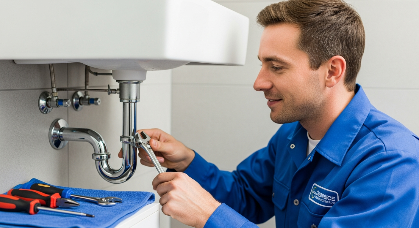 Plumber working