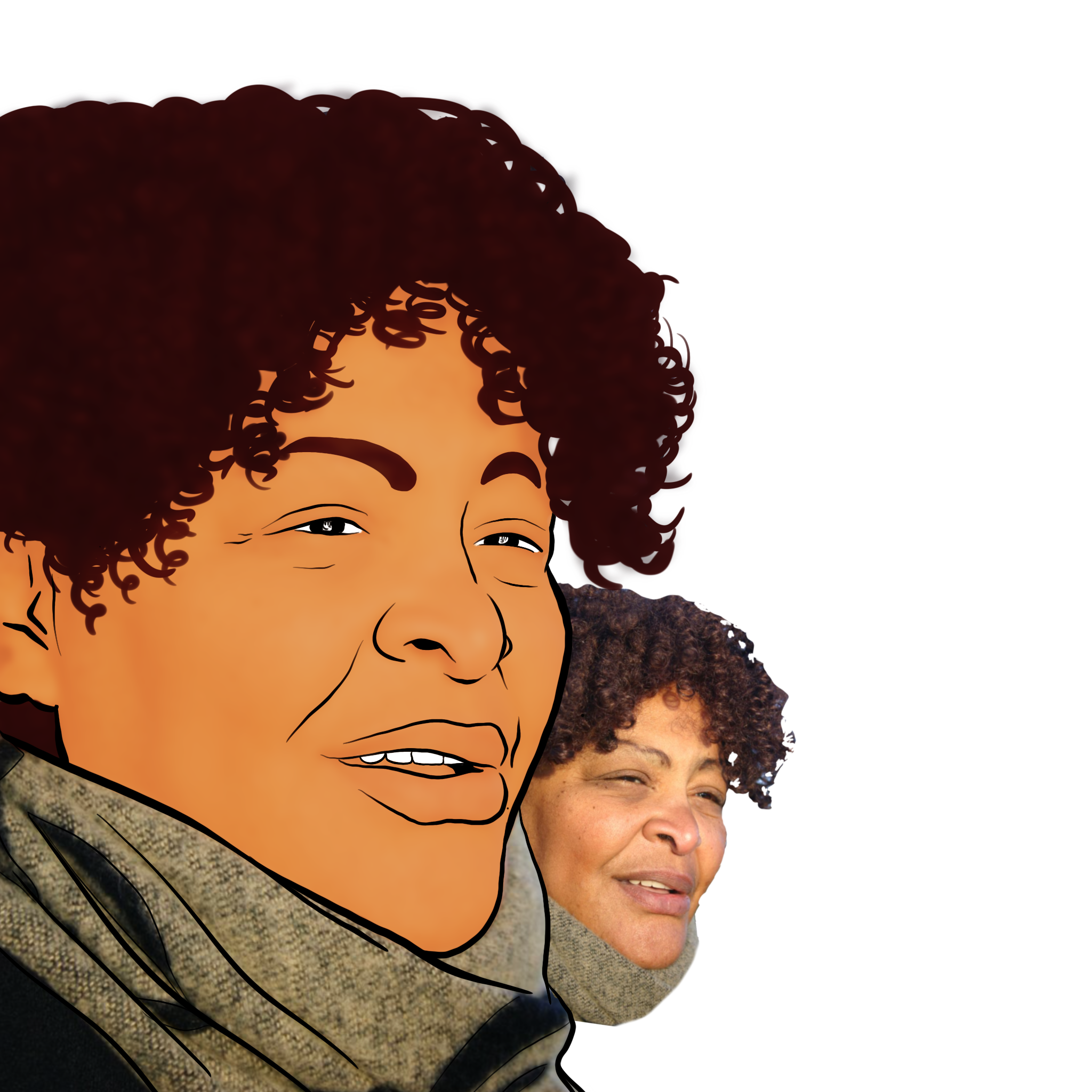 Custom Digital Cartoon Portrait Example 8 by alineD Graphics