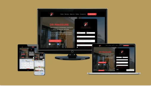 High converting SEO optimized website design mockup for UK local businesses