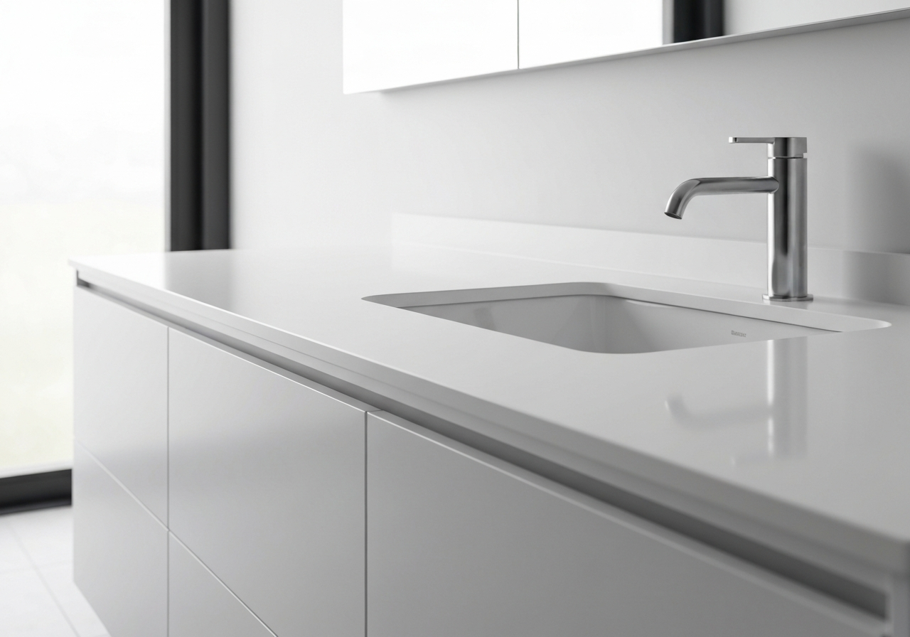 Solid Surface Integrated Sink