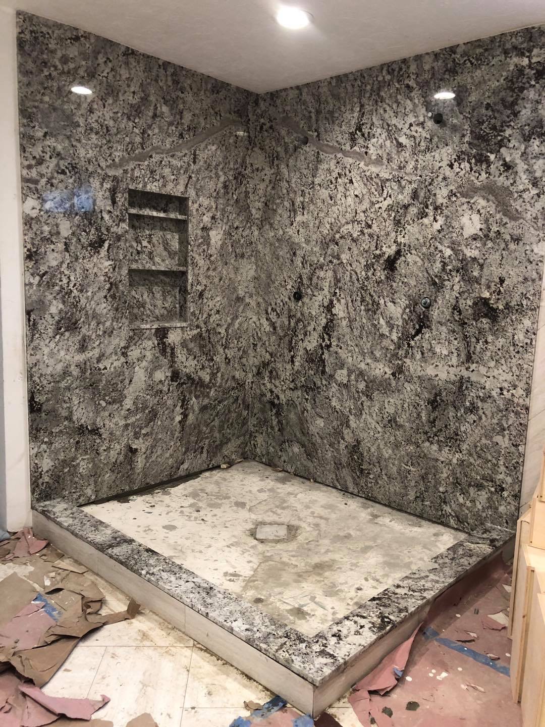 Completed Kitchen Countertops: Granite, Quartz, and Solid Surface