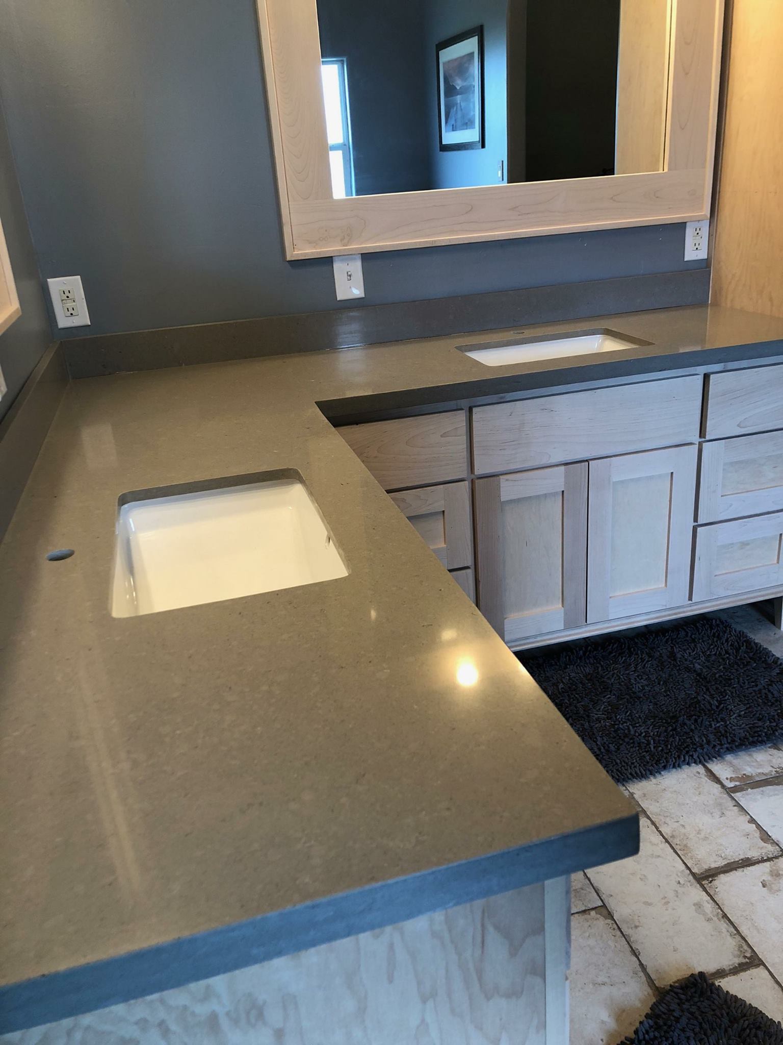Completed Kitchen Countertops: Granite, Quartz, and Solid Surface