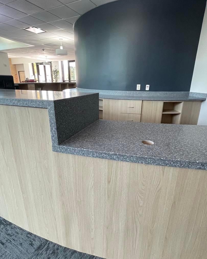 Completed Kitchen Countertops: Granite, Quartz, and Solid Surface