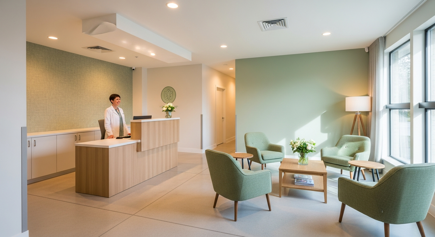 Modern clinic reception