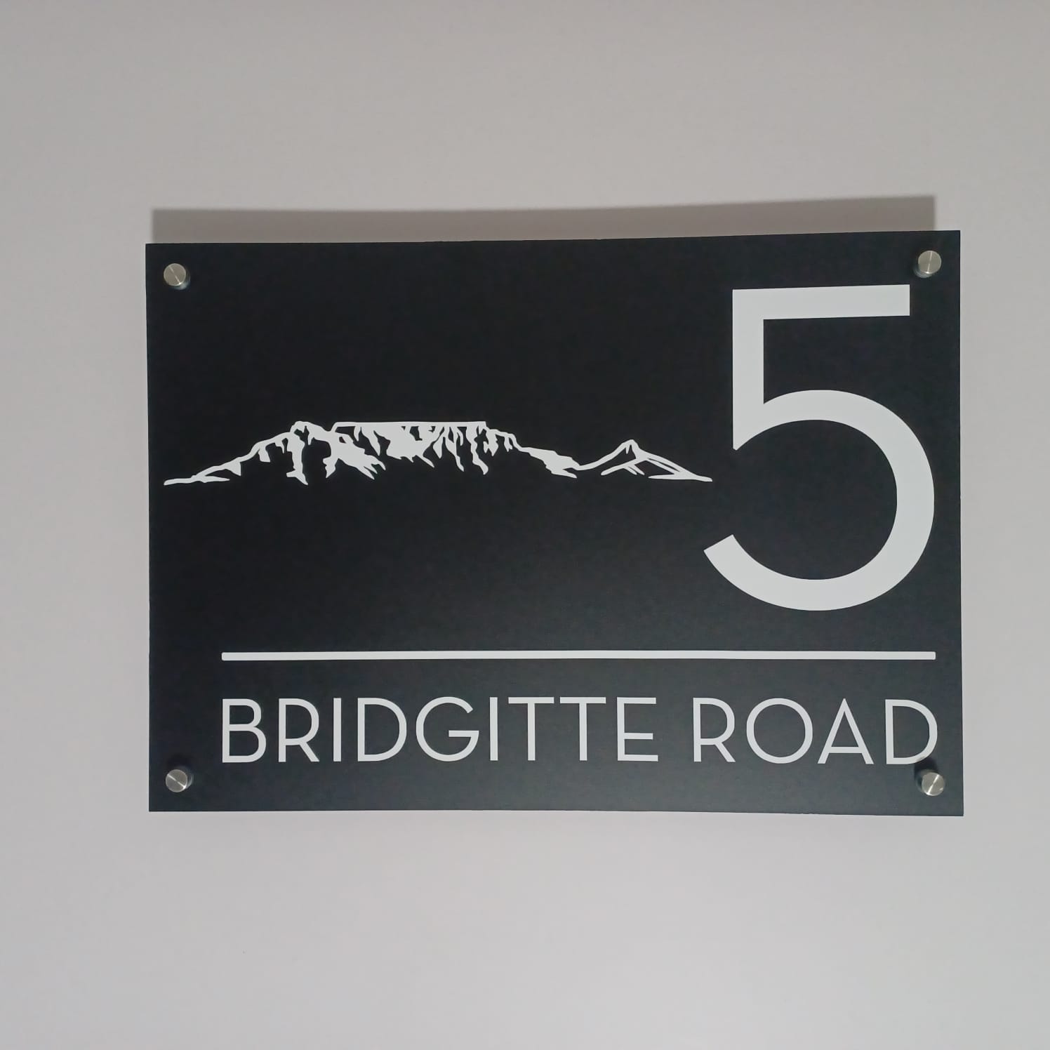 5 Bridgitte Road Sign