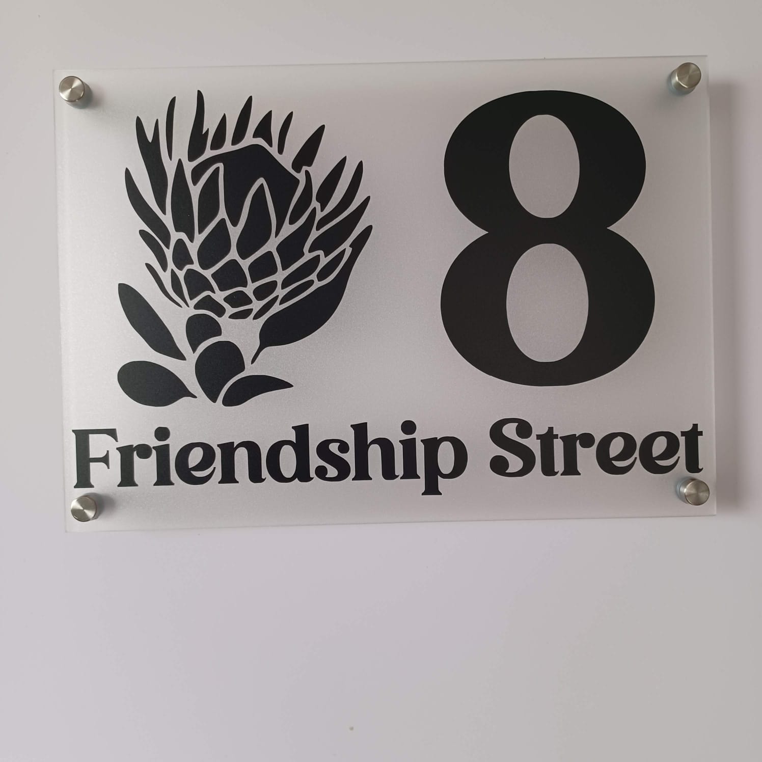 8 Friendship Street Sign