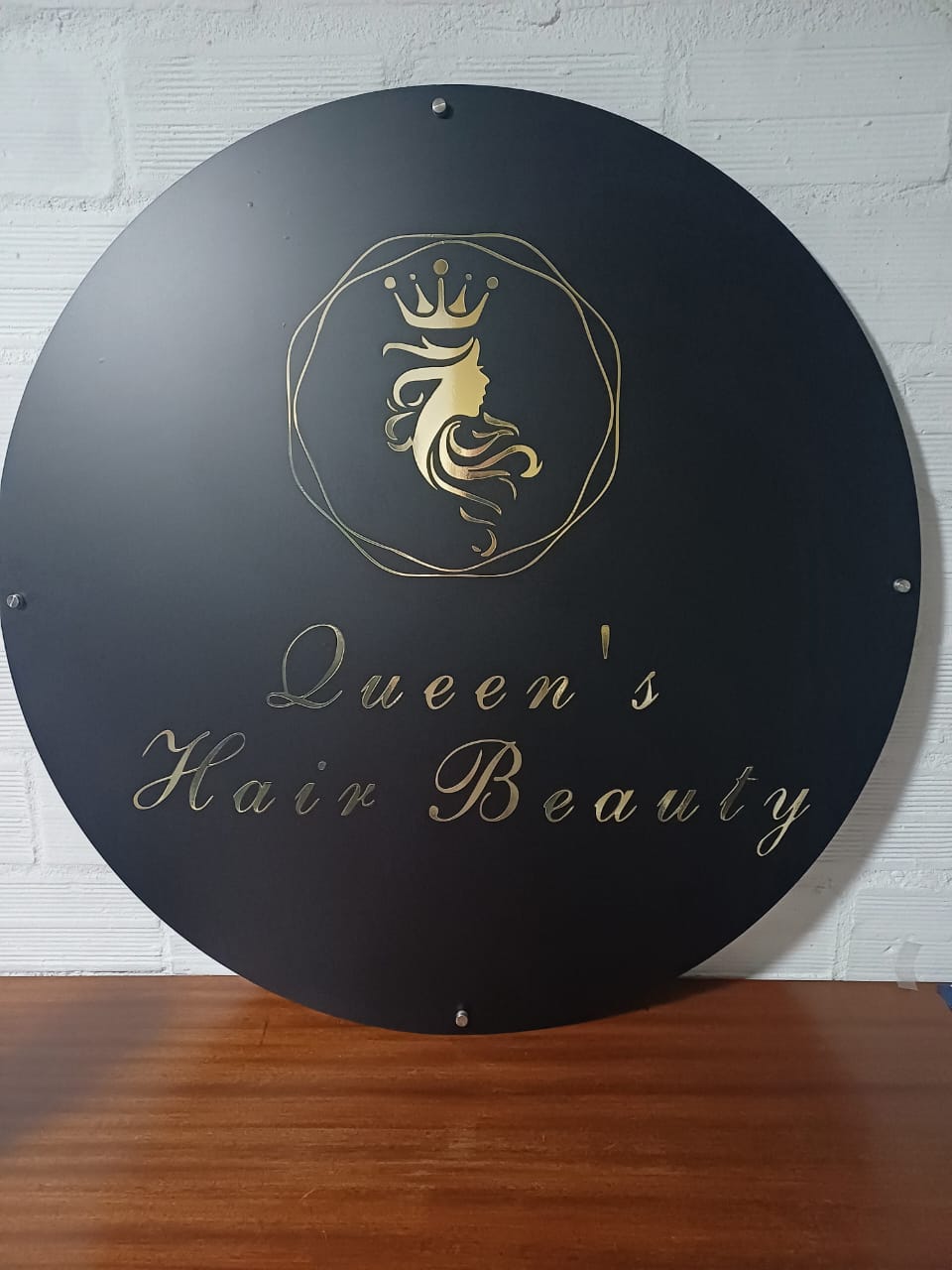 Circular Business Sign