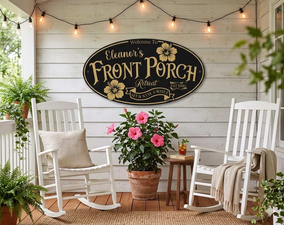 Front Porch Retreat Sign