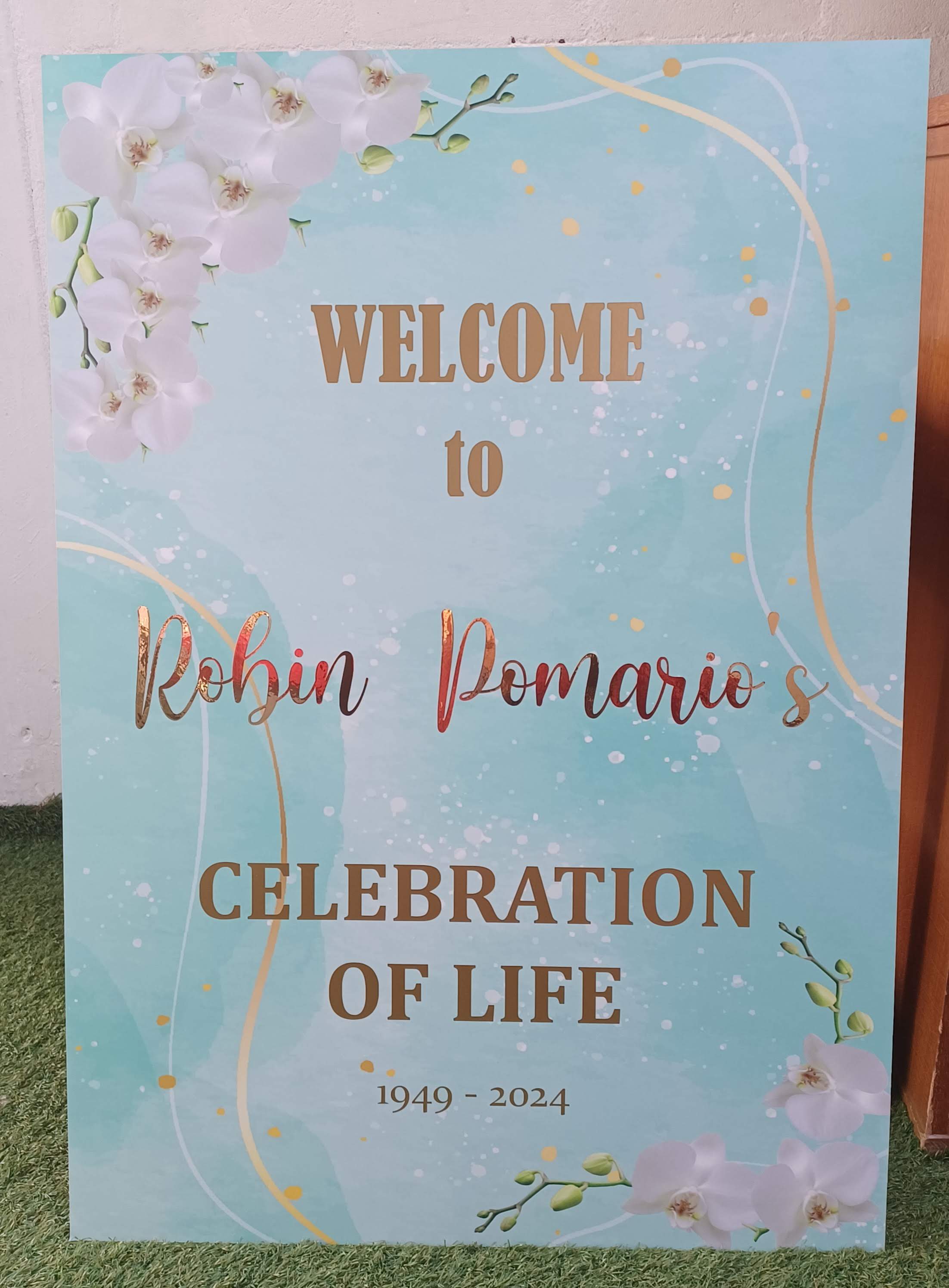 Memorial Welcome Board