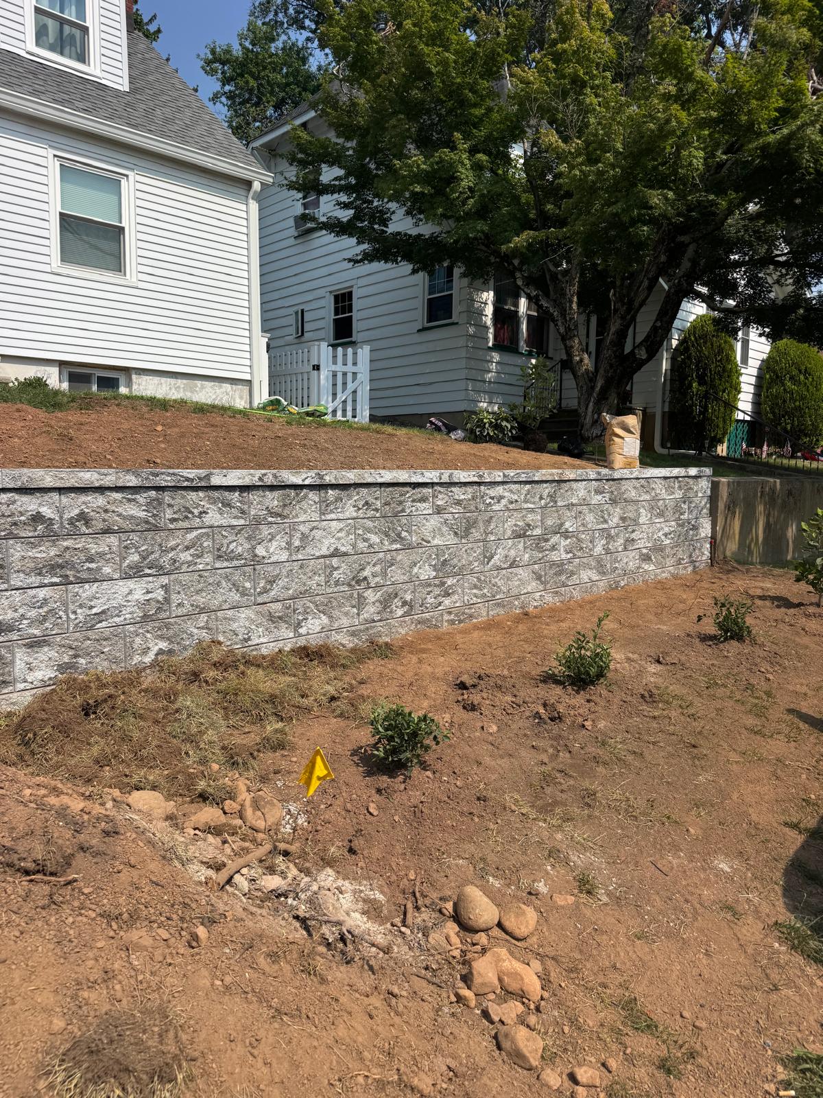 Front steps masonry project in West Orange New Jersey