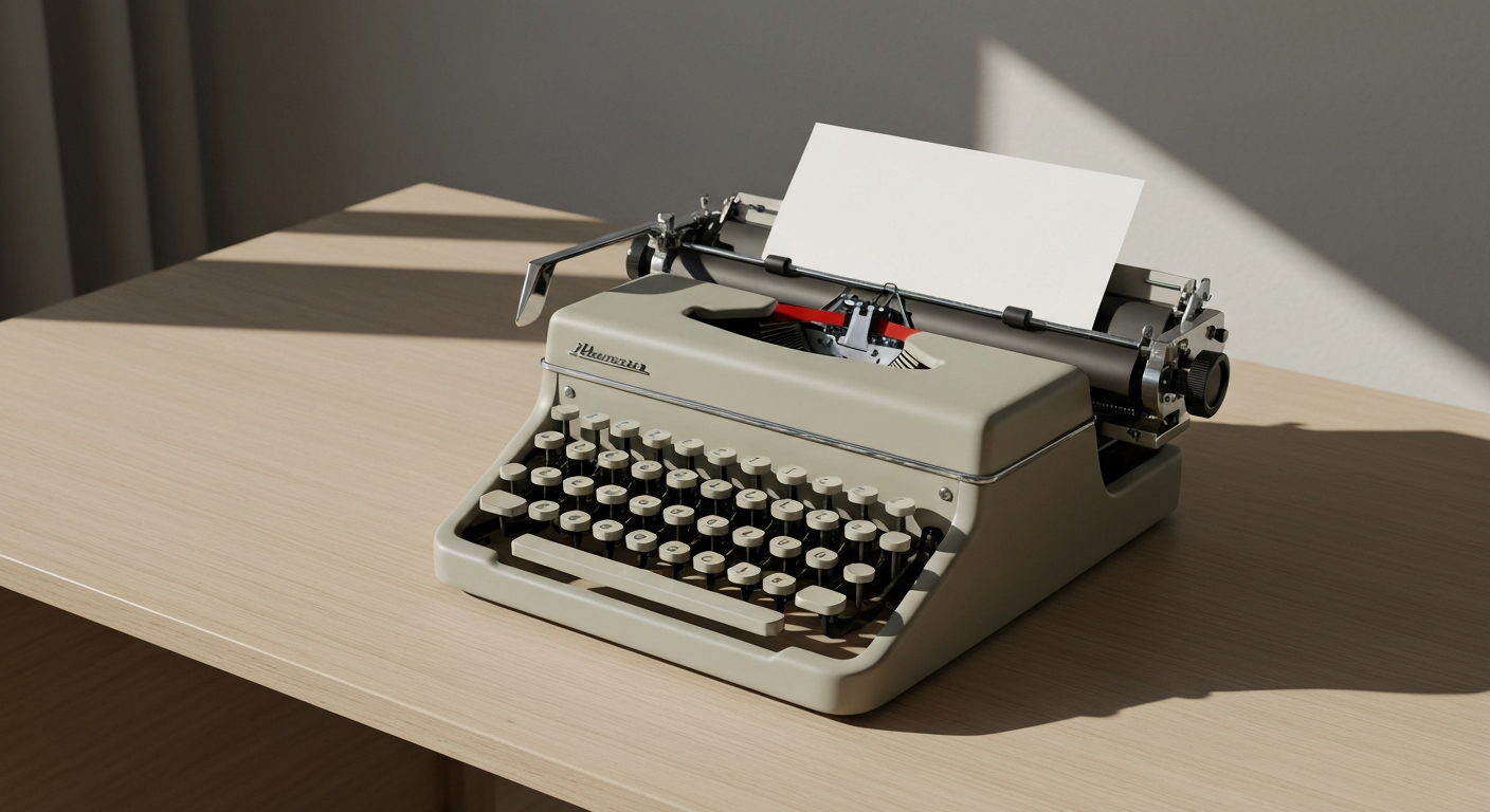 Vintage typewriter