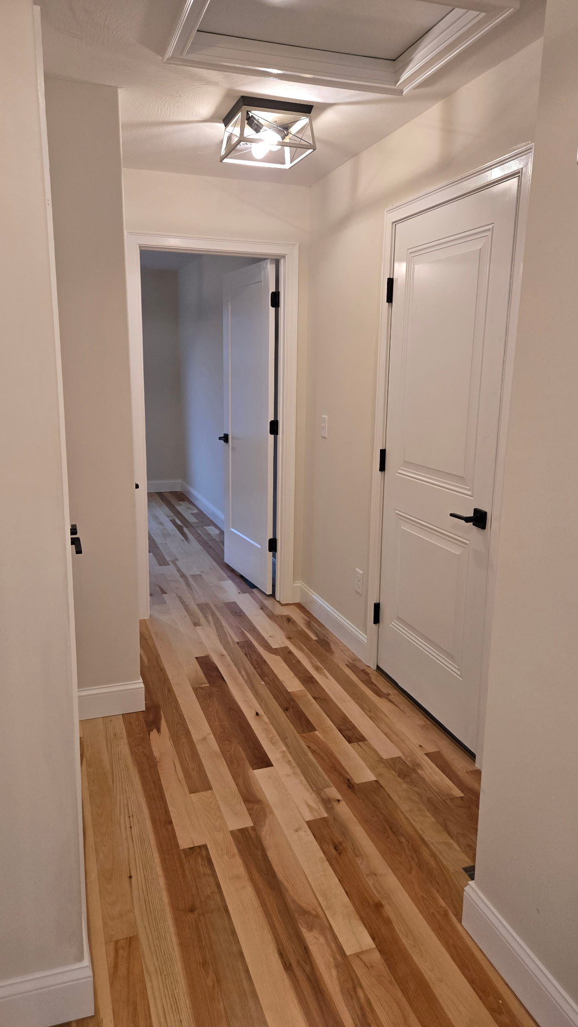 Freshly painted hallway