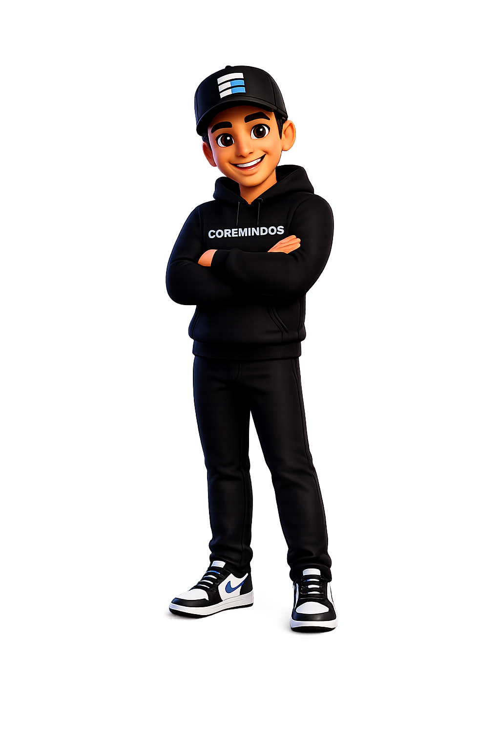 CoreMind OS mascot thumbs up