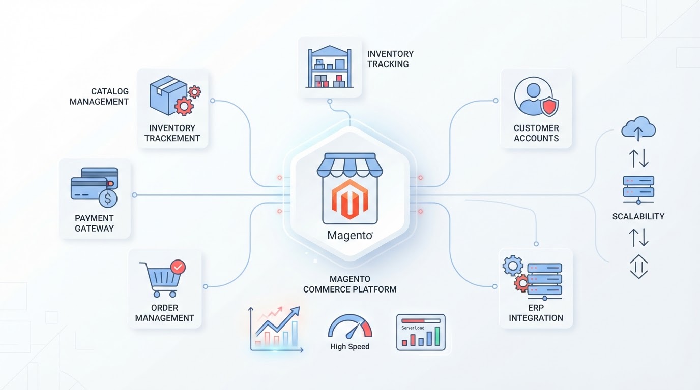 Magento ecommerce development architecture and integrations