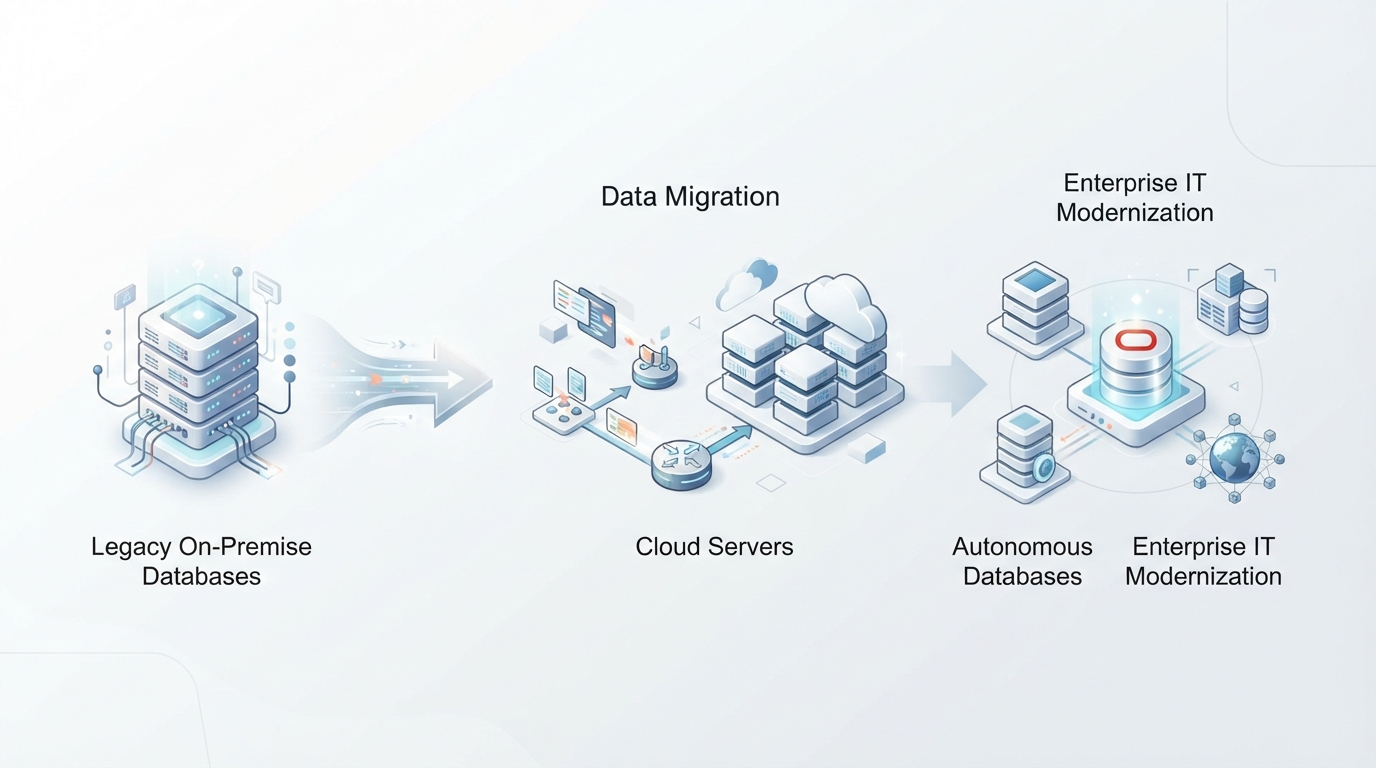 Oracle Cloud database migration from legacy on-premise systems