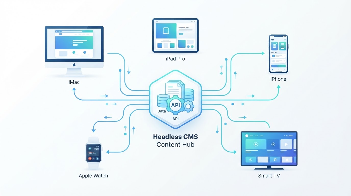 Headless CMS architecture for omnichannel content delivery