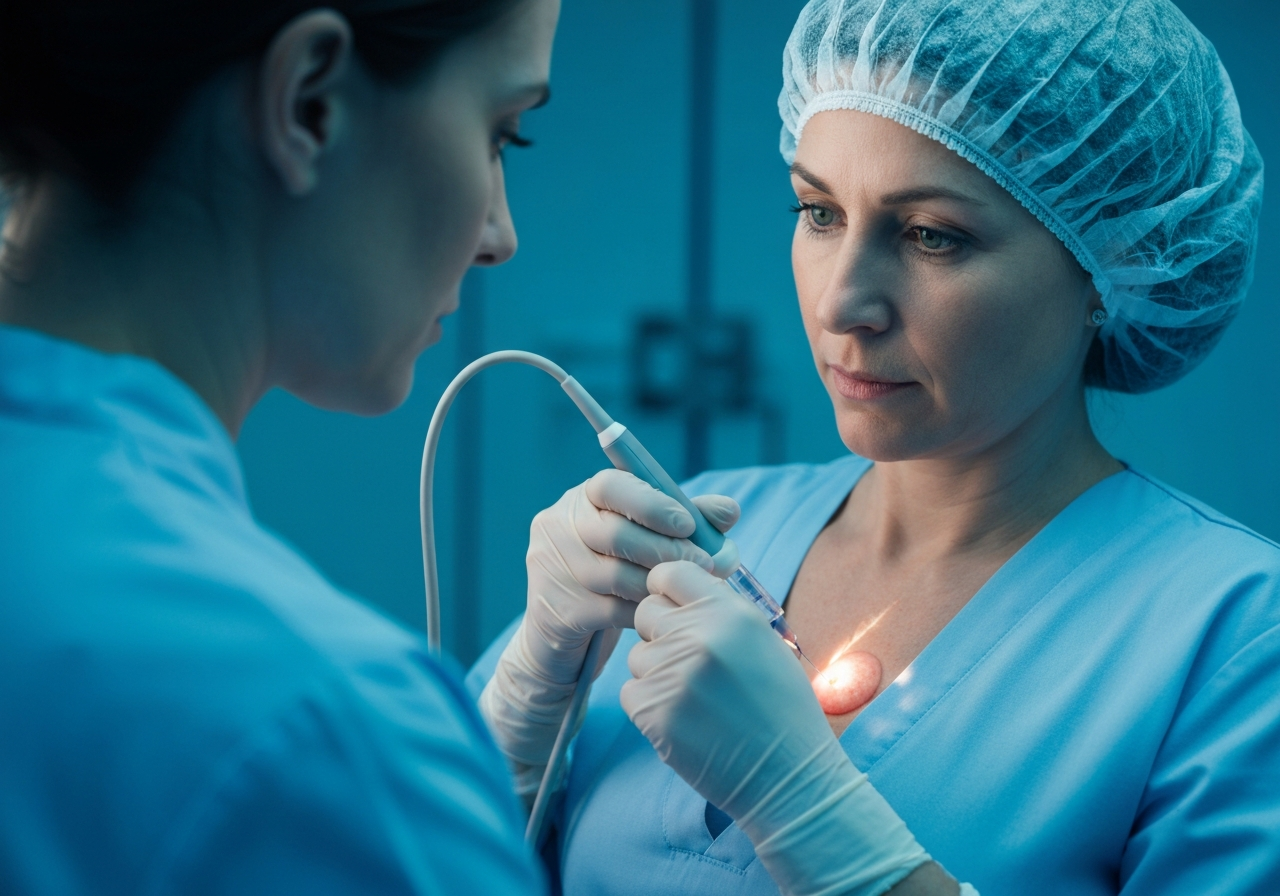 Cervical lymph node injection ultrasound guided