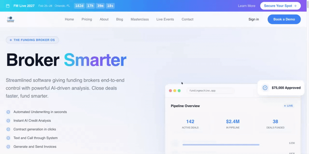 Funding Machine Demo
