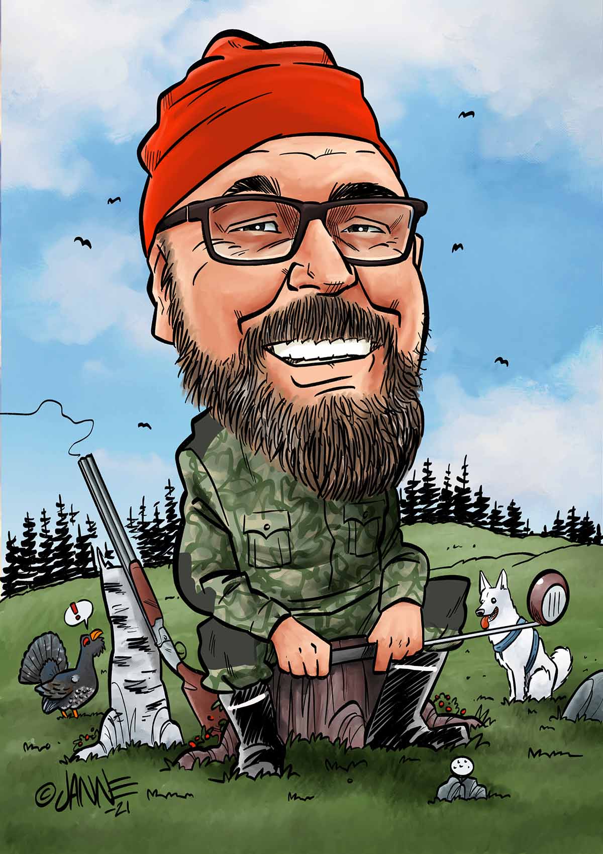 Lahja miehelle karikatyyri esimerkki 10