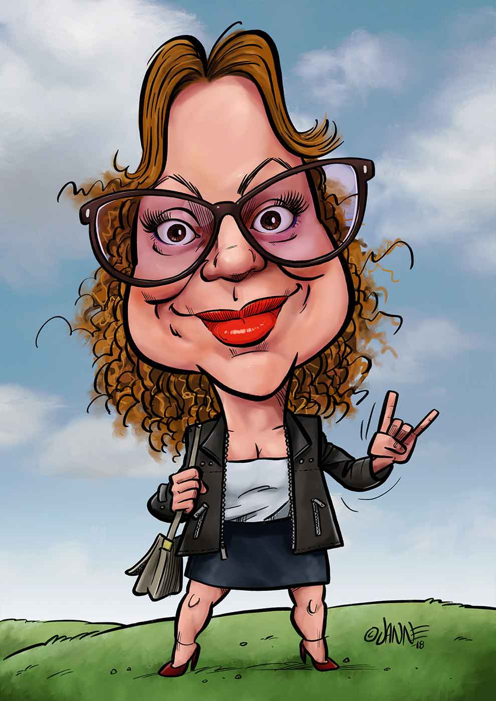 Äitienpäivälahja karikatyyri esimerkki 11