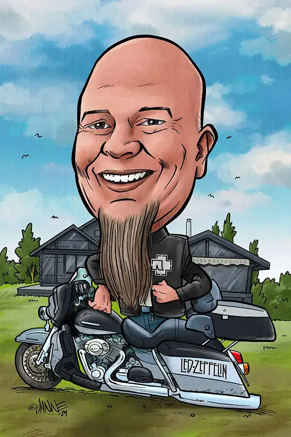 Karikatyyri valokuvasta esimerkki 5