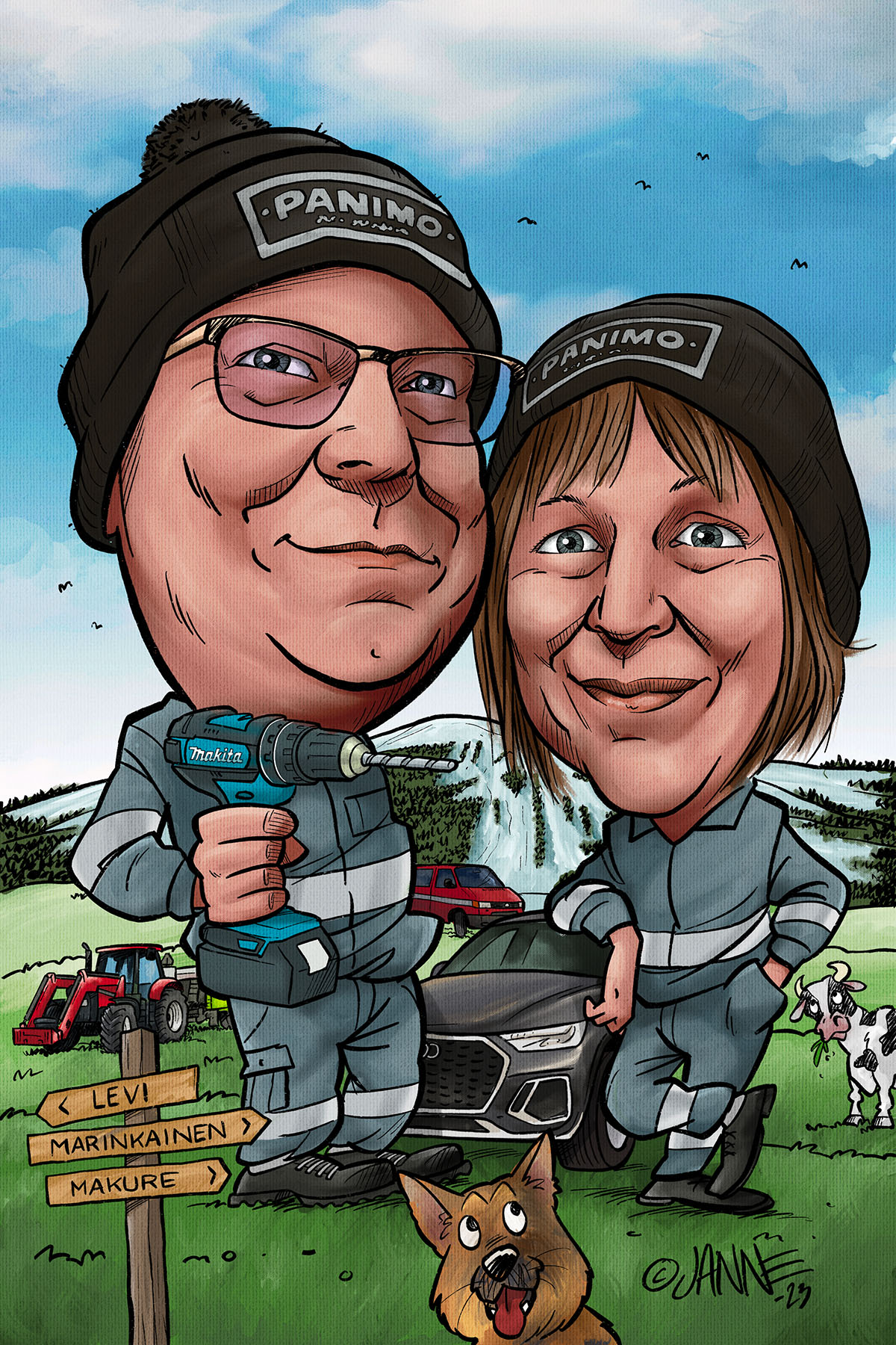 Karikatyyri valokuvasta aiempia töitä 6