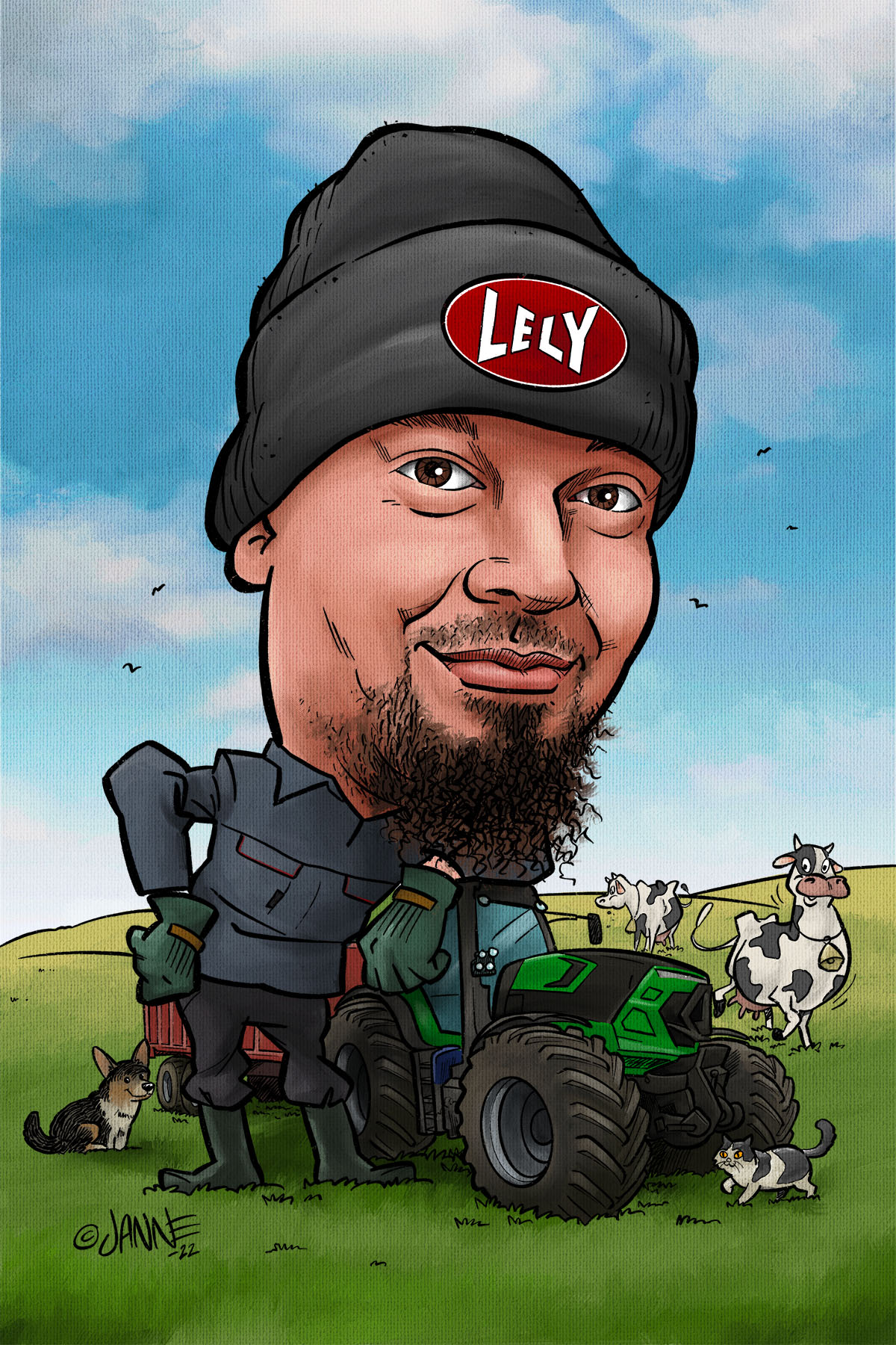 Liikelahja karikatyyri esimerkki 11