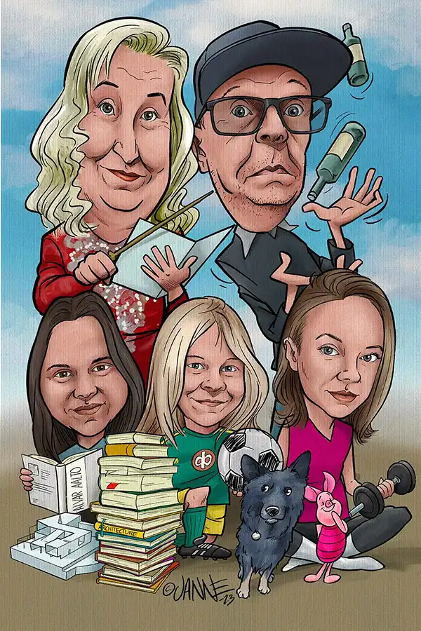 Karikatyyri valokuvasta esimerkki 2