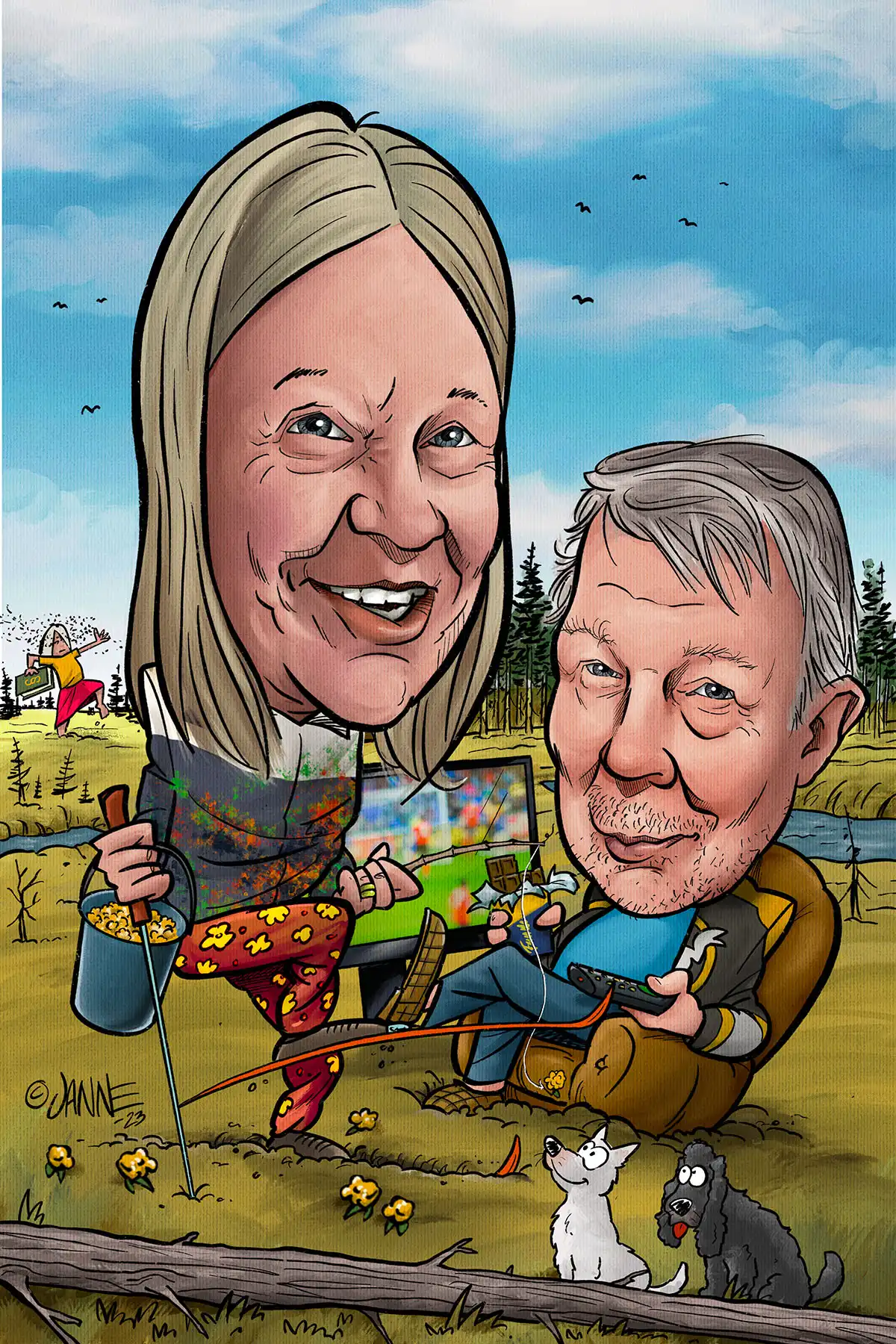 Karikatyyri valokuvasta aiempia töitä 17